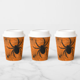 Aranha-Aranha com a Taça de Papel Halloween das Ar