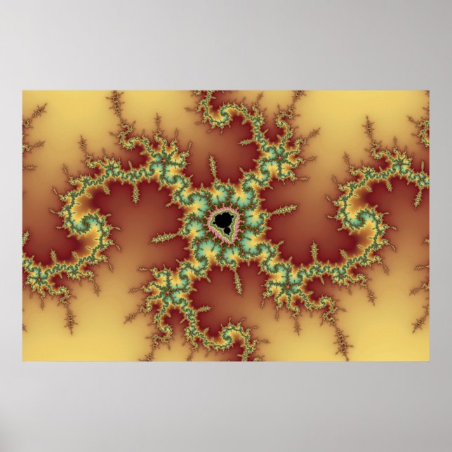 Aranha Asiática - Poster Fractal (Frente)