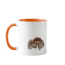 Aranha assustadora 'Boo!' Caneca de Halloween