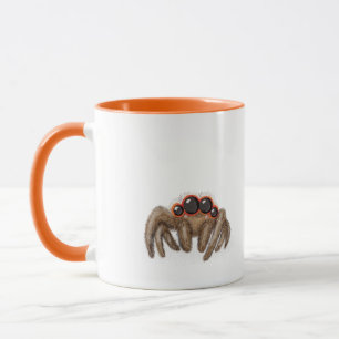 Aranha assustadora 'Boo!' Caneca de Halloween