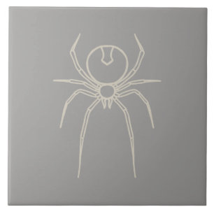 Aranha - Cinza fantasma e branco ósseo