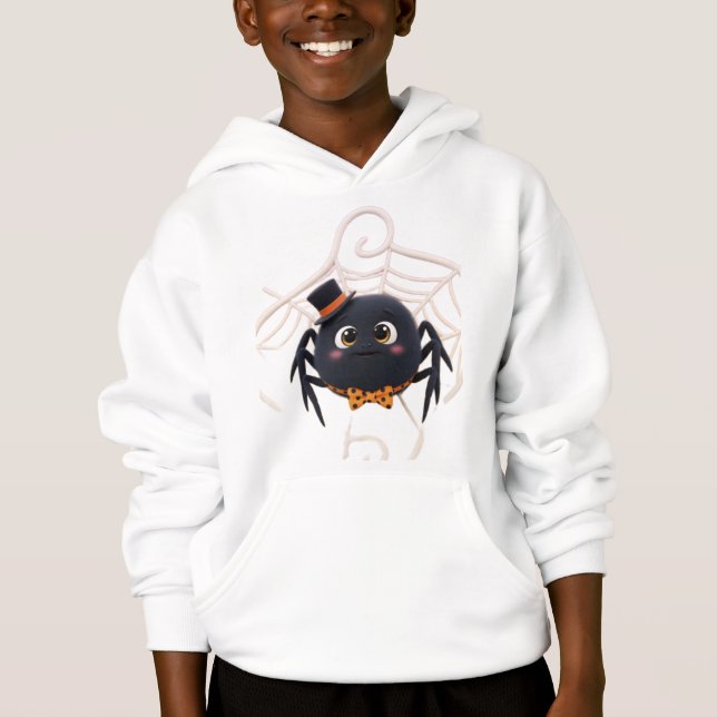 Aranha de Cartoon Bonita com Chapéu Superior (Frente)