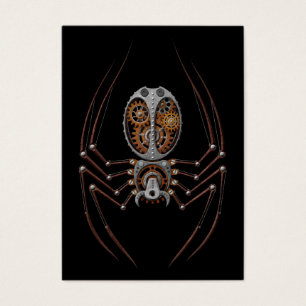 Aranha de Steampunk, fundo preto