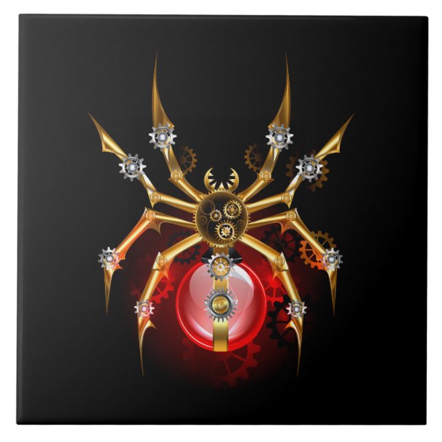 Aranha-do-galo em preto (Frente)