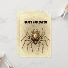 Aranha Steampunk Feliz Halloween
