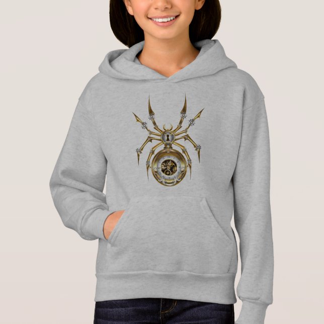 Aranha Steampunk no fundo roxo (Frente)