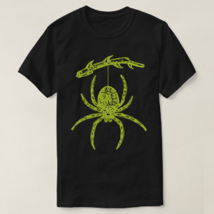 Aranha Verde Que Prende Da Camisa T Do Ramal