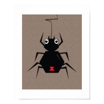 Aranha Viúva Negra Minimalista | Impressão de Post