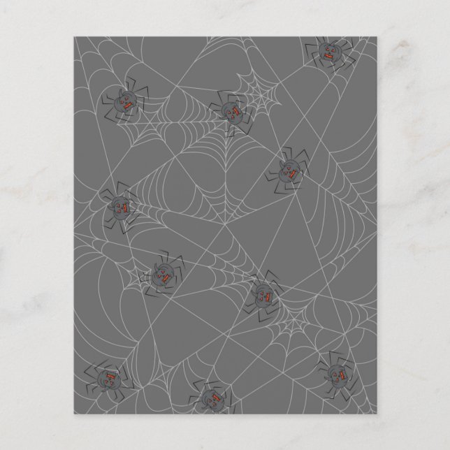 Aranhas do Dia das Bruxas e abóboras (Frente)