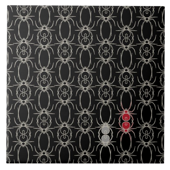 Aranhas - Preto Bastante e Branco Osso (Frente)