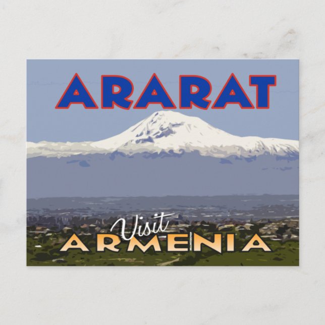 Ararat, visite o cartão postal Armênia (Frente)