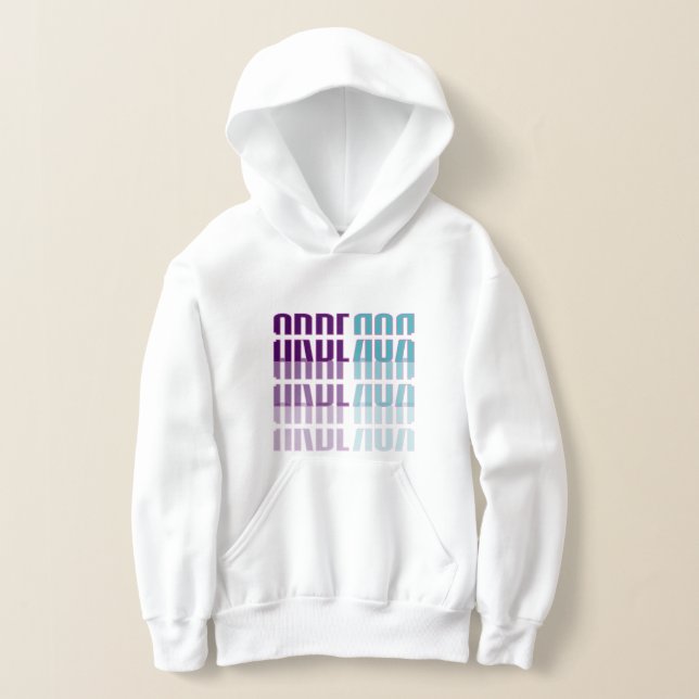 Arberor Kids Hoodie – Modern Gradient Block Logo  (Postura )