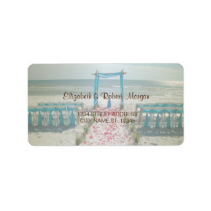 Arbusto de Casamento na Praia Etiqueta de Casament