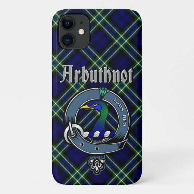 Arbuthnot Clan Crachá & Capa de telefone Tartan (Verso)