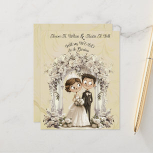 Arca de Casamento do Groom da Noiva Whimsical