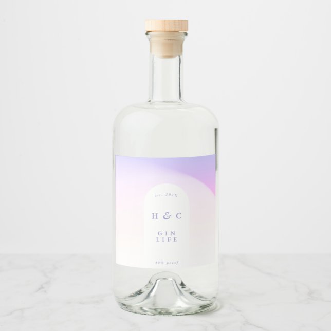 Arca de Gin Moderna com Mist Roxo de Gradação de O (Frente)