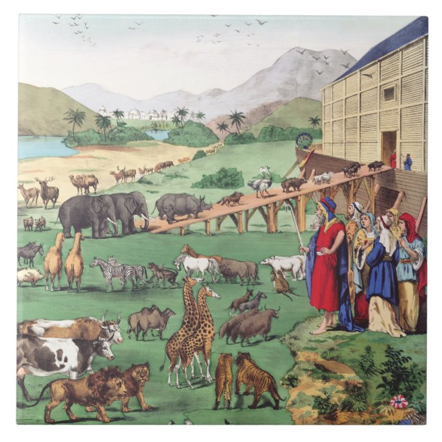 Arca de Noé com animais (Frente)