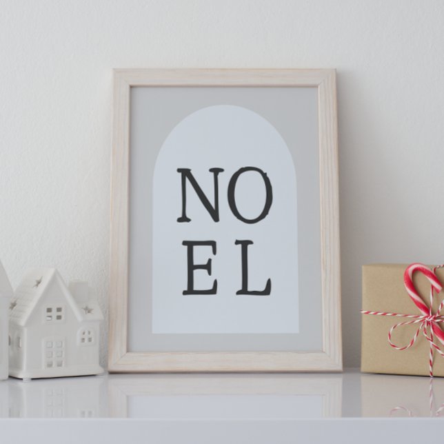 Arca Modern Boho | Beige Noel Wall Art Impressão (Criador carregado)