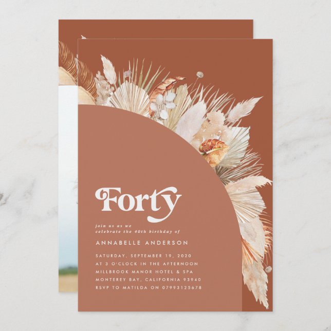 arca moderna aniversário de 40 anos pampas terraco (Frente/Verso)