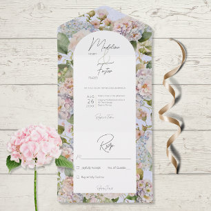 Arca Rustic Pastel Hydrangeas Periwinkle Sem Janto