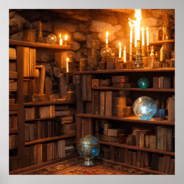 Arcane Storeroom Fantasy Art Poster