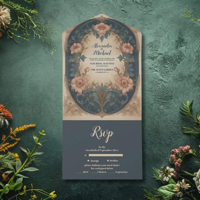 Arch Arch Nouveau Wedding Elegante (Criador carregado)
