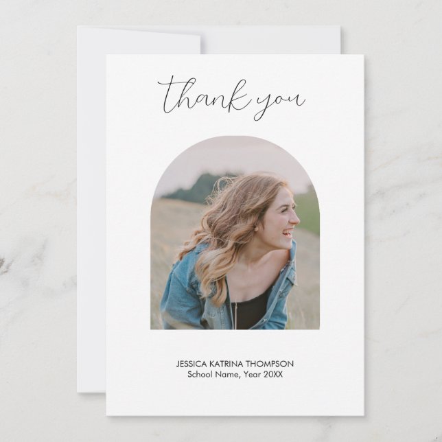 Arch Fotográfico do Modern Graduação 2 Obrigado (Frente)