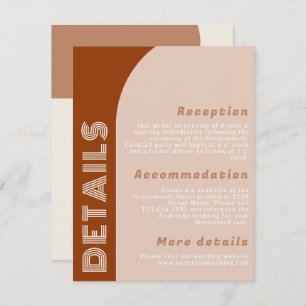 Arch Moderno Retro Terracotta Casamento