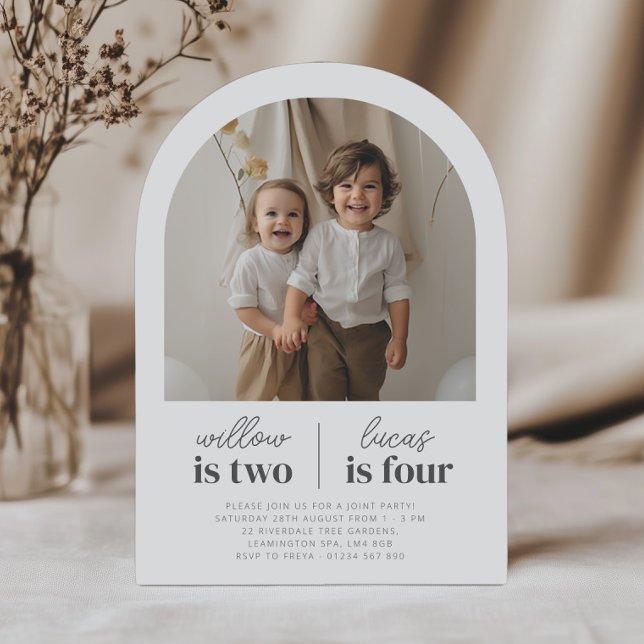 Arch Photo - Convite Conjunta De Aniversário (Criador carregado)