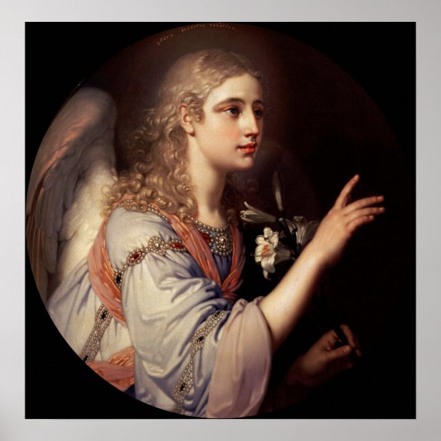 Archangel Gabriel Matte Poster (Frente)