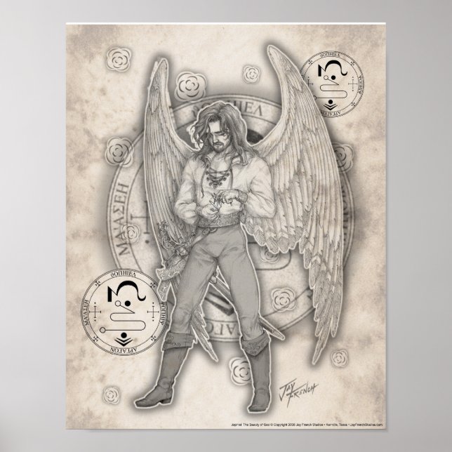 Archangel Jophiel Impressão (Frente)