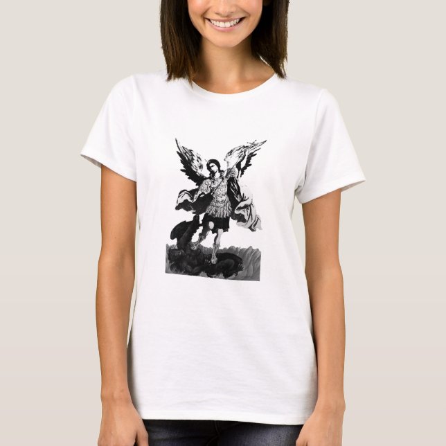 Archangel Michael 1 Camisa De Suéter De Duas Tonel (Frente)