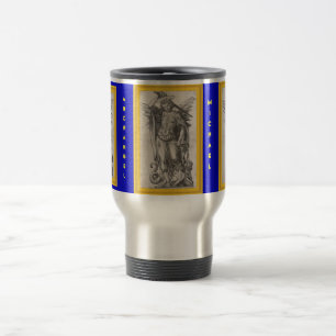 Archangel Michael caneca de viagem