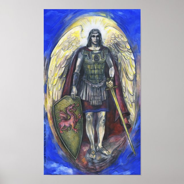 "Archangel Michael" Poster 28" x 20" (Frente)
