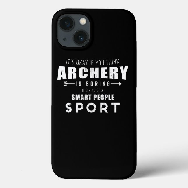 Archery Is A Smart People Sport Funny Bowhunting P (Verso)