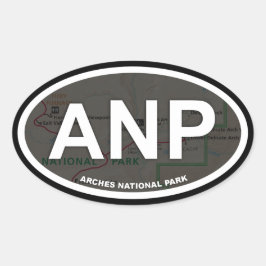 Arches do adesivo do mapa (texto branco)