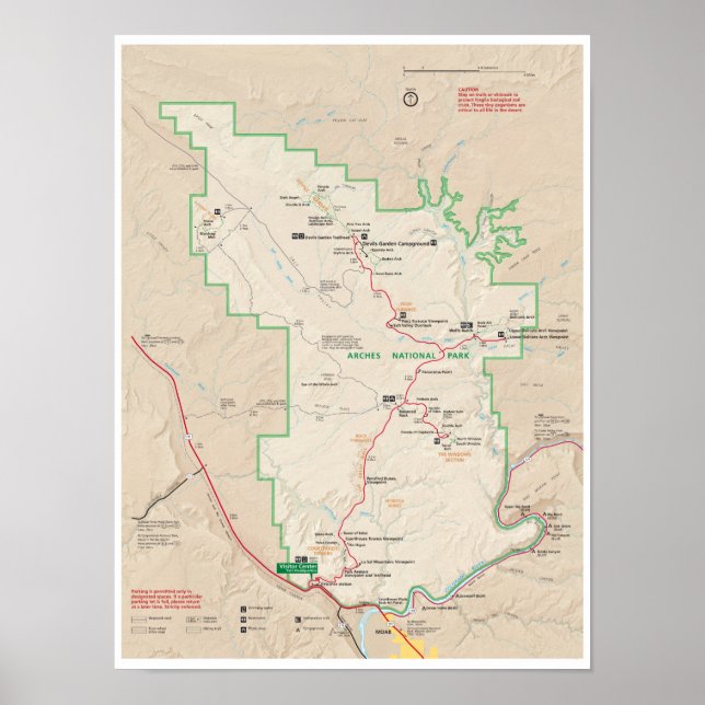Arches map poster (Frente)