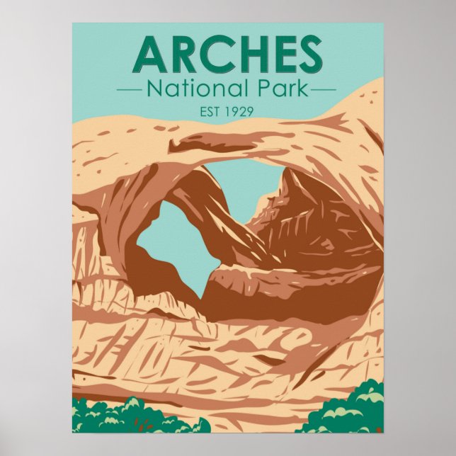 Arches National Park Double Arch Poster (Frente)