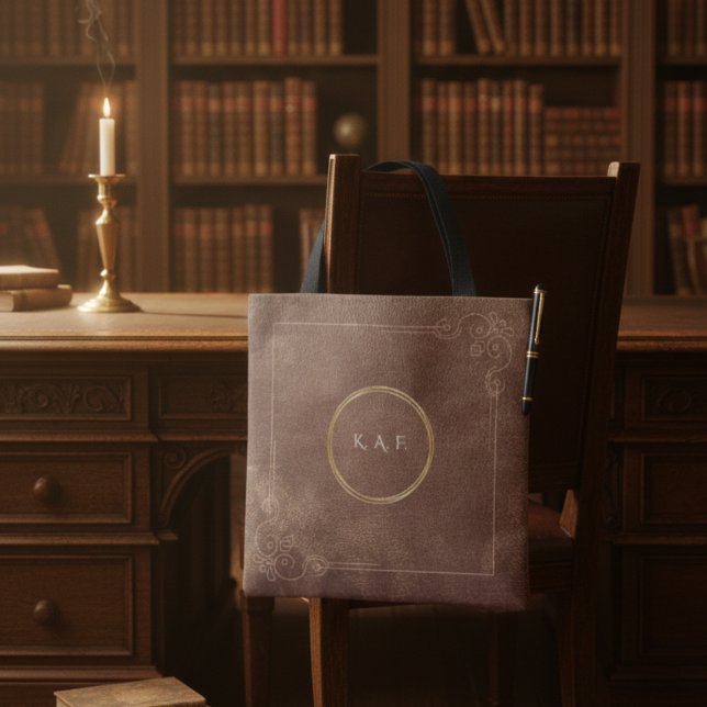 Archivist’s Vault Leather Texture Aesthetic Tote (Criador carregado)