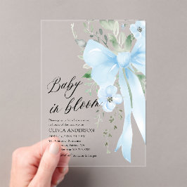 Arco Azul Bebê Chá de fraldas Floral Bloqueio Bebê