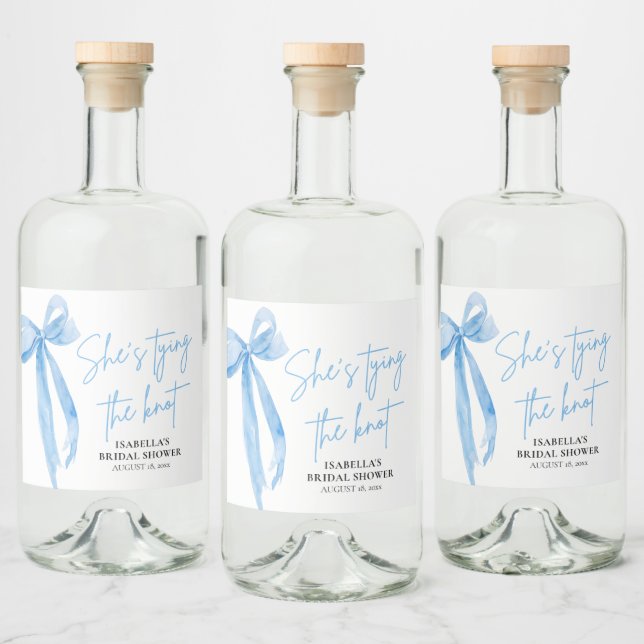 Arco Azul Dusty Ela é Chá de panela Casando (Garrafas)