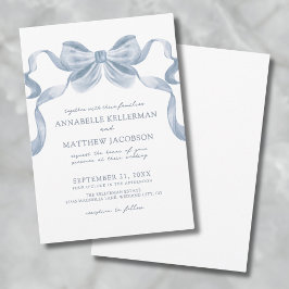 Arco Azul Dusty Whimsical Elegant Wedding Convite