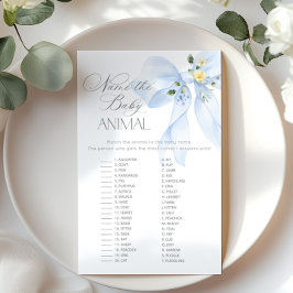 Arco Azul Nome do jogo de chá de fraldas para bebê