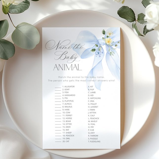 Arco Azul Nome do jogo de chá de fraldas para bebê (Criador carregado)