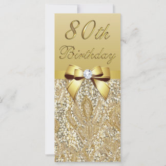 Arco Birthday Dourado Faux Sequins 80
