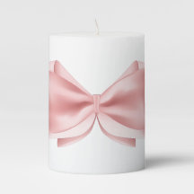 Arco branco e cor-de-rosa - Vela de pilar impresso