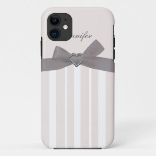 Arco cinzento com capas de iphone das jóias & das