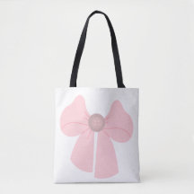 Arco com botão Tote Bag