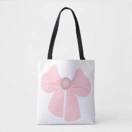 Arco com botão Tote Bag