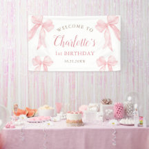 Arco de Aniversário de Menina com Laço Coquette Ro